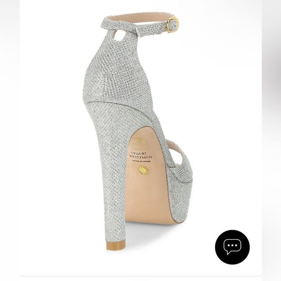 525.00 NIB Stuart Weitzman
Discoplatform Shimmery High-Heel Shoes 👠 37 - Picture 5 of 6